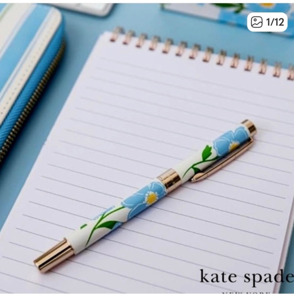 Kate Spade Sunshine Floral Ballpoint Pen NWT